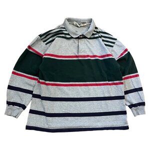 Vintage 90s Northern Reflections Men's Rugby Long Sleeve Polo Shirt Size Large